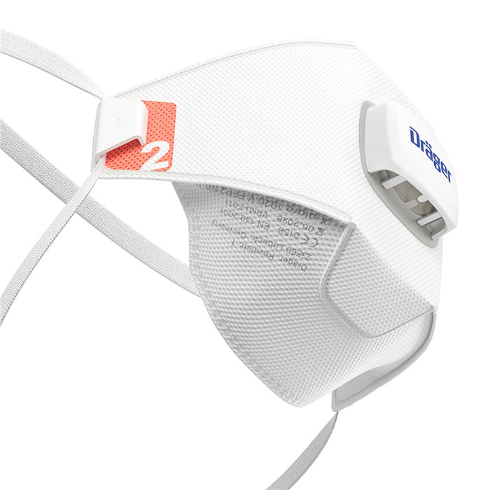 FFP2 Atemschutzmaske X-plore 1920V Weiße FFP2 Maske X-plore 1920V von Dräger mit Ventil.