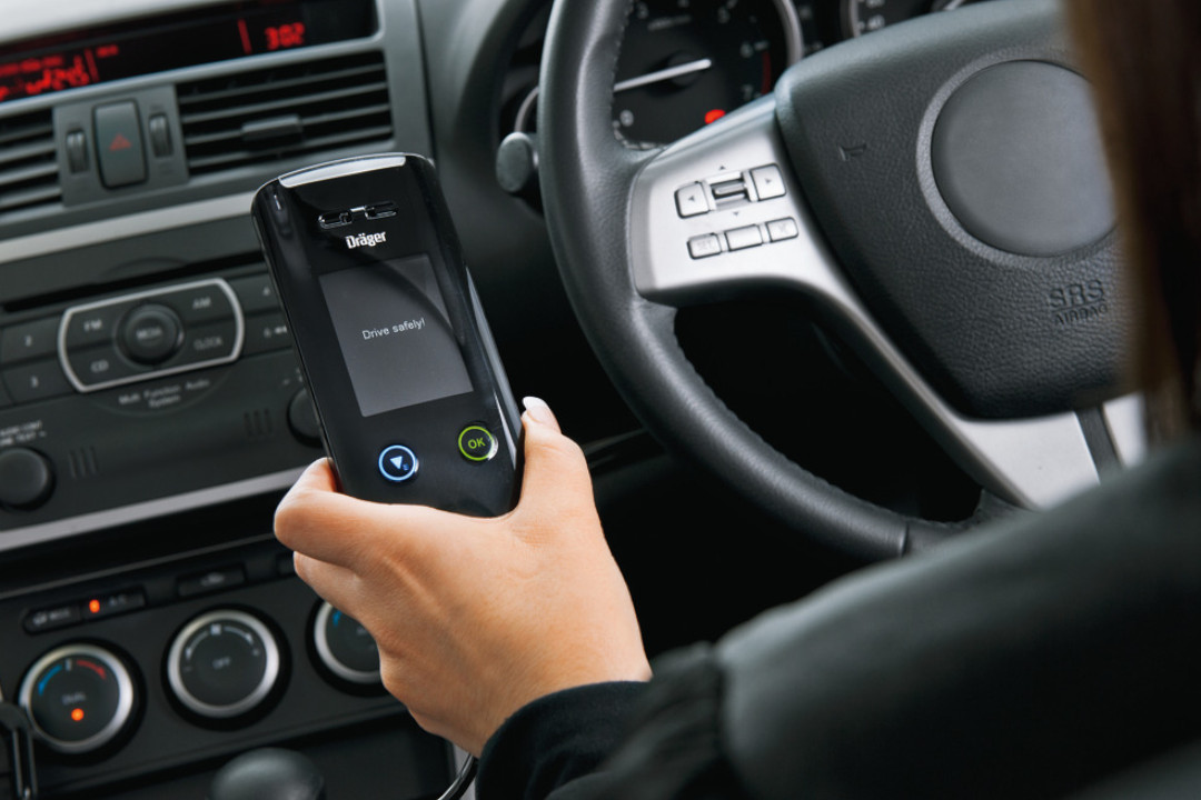Dräger Alkoholwegfahrsperre im Fahrzeug