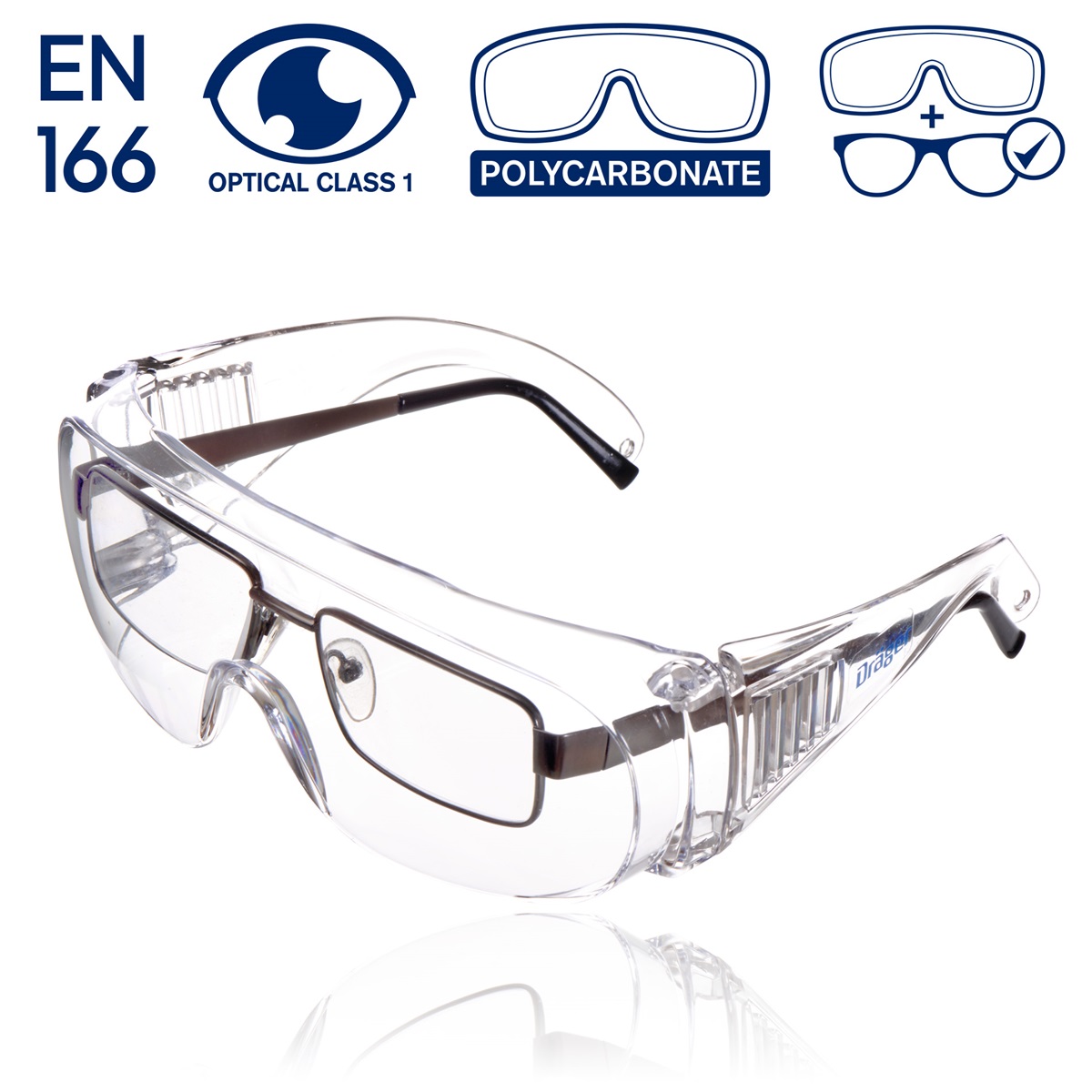 Schutzbrille Dräger X-pect 8110 Transparente Schutzbrille aus Polycarbonat von Dräger.