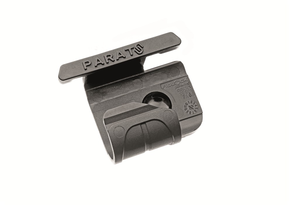 Parat Lampenhalter für Sicherheitsprodukte Schwarzer Lampenhalter von Parat, kompatibel mit Dräger Produkten.