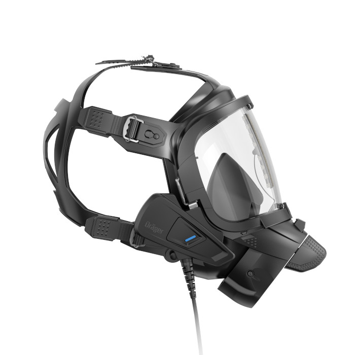 FPS Comvoice an der rechten Seite einer FPS 7000 Maske angebracht