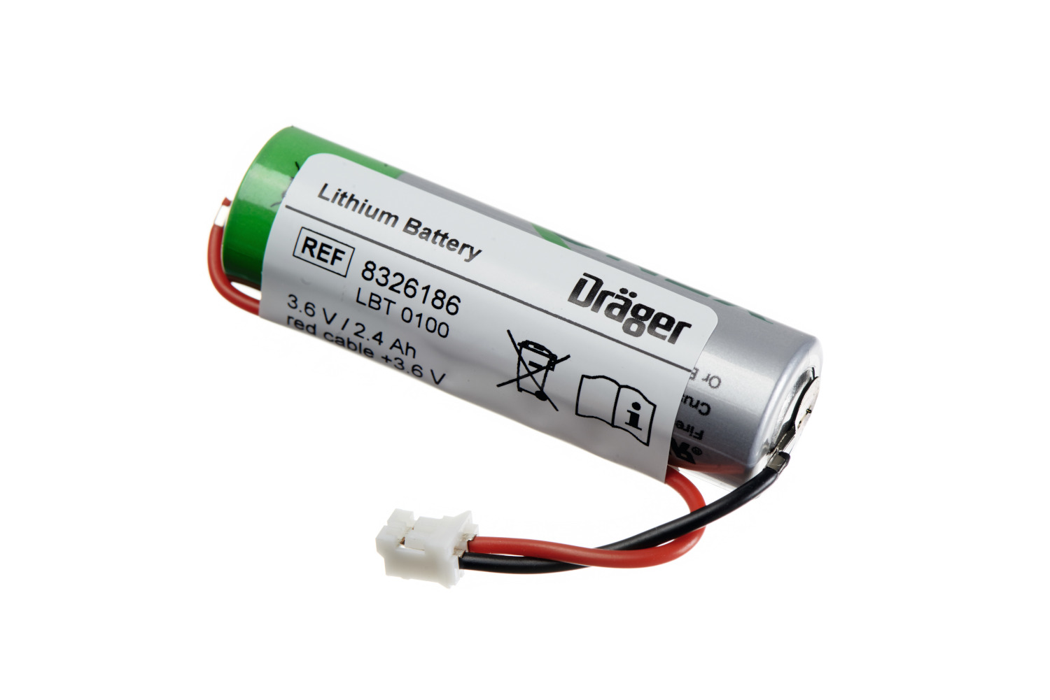 Dräger Lithium Thionyl Chloride 3.6 V Batterie für Pac