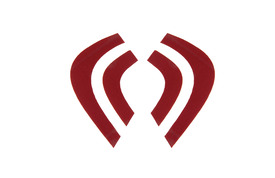 Reflektierende Streifen für HPS 7000 Helm Rote reflektierende Streifen für Feuerwehrhelm Dräger HPS 7000, Produktfoto.