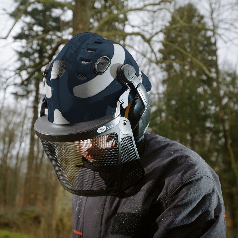 Schwarzer HPS 3500 Helm mit Schutzvisier