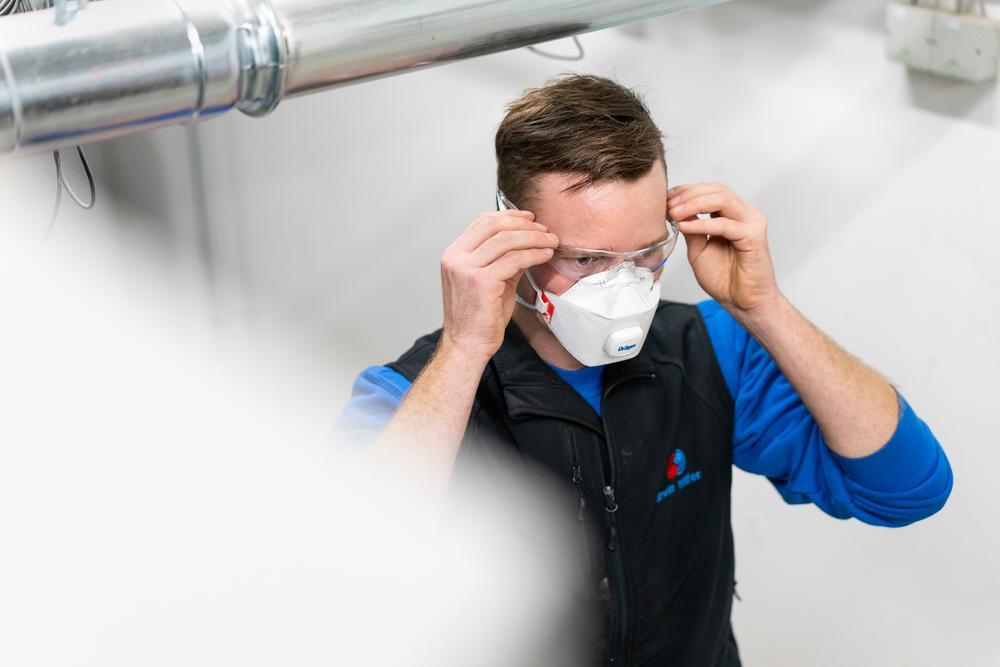 Dräger Schutzbrille im Einsatz