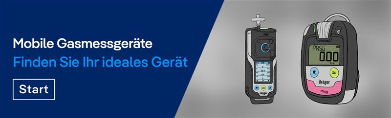 Mobile Gasmessgeräte - FInden Sie Ihr ideales Gerät - Starten