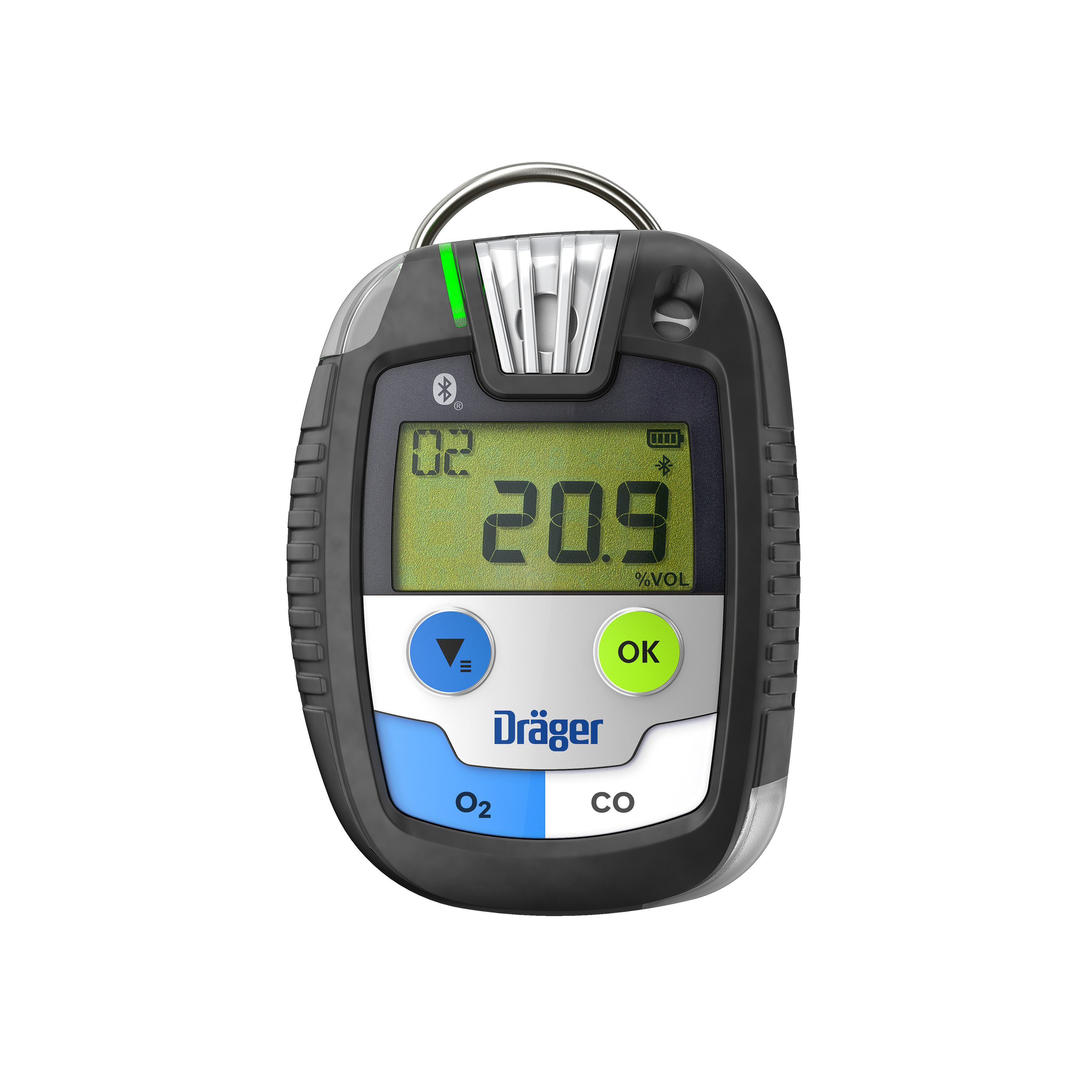 Dräger Pac 8500 zur Gasmessung von Sauerstoff und Kohlenstoffmonoxid | CO 20/ 60 /200 ppm