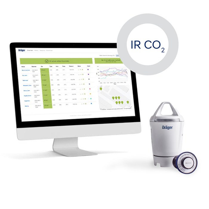 Dräger X-node System mit IR CO2 Sensor