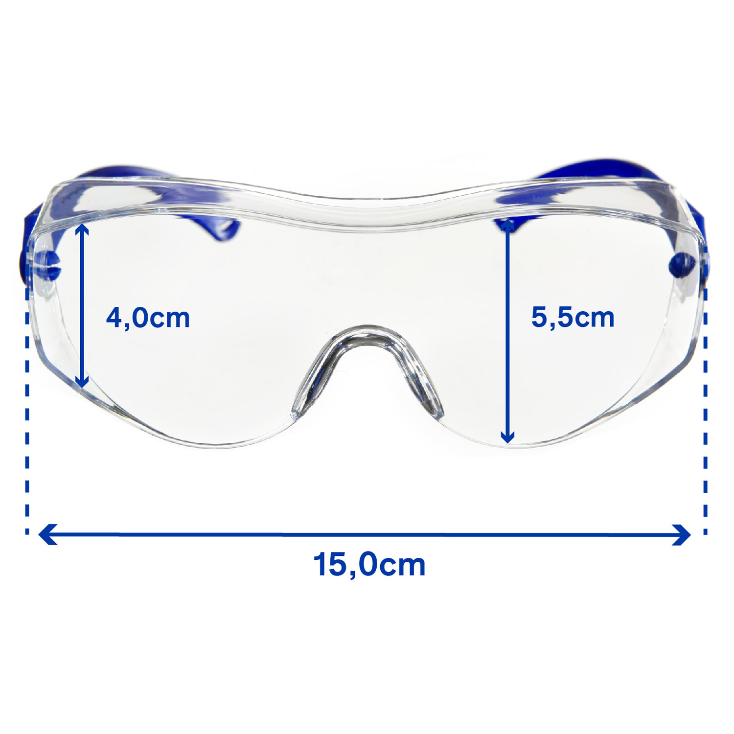 Schutzbrille Dräger X-pect 8120 Transparentes Schutzbrillenmodell mit leicht grauem Rahmen.