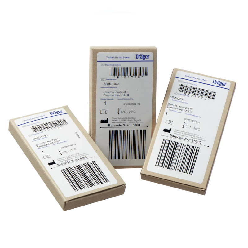 Dräger Set A: Simultantest-Sets Gefahrstoffmessung