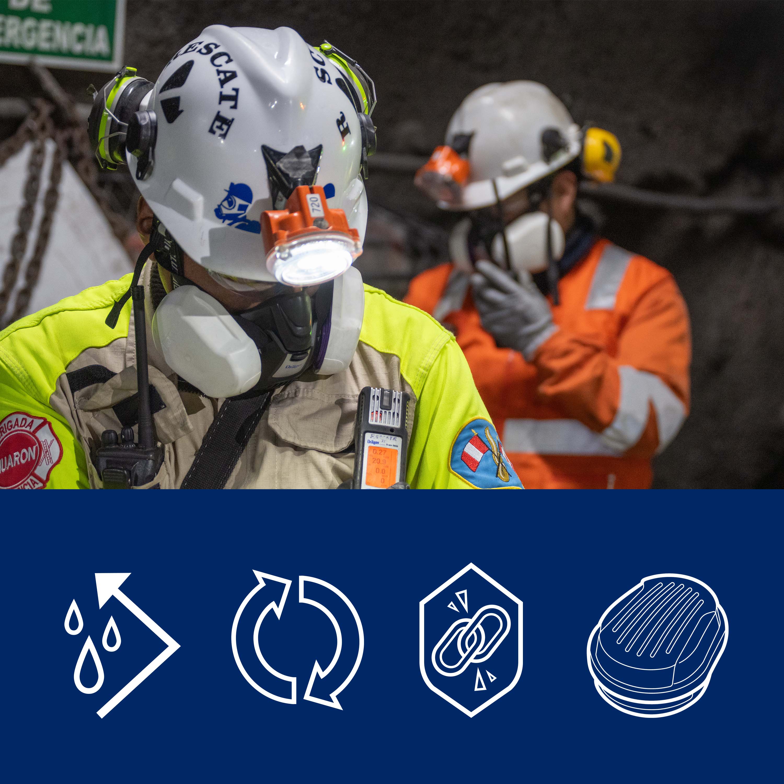 Dräger X-plore Bajonett Filter Spritzschutz