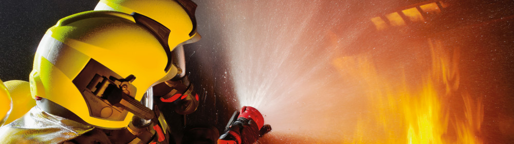 Feuerwehrmann im Einsatz