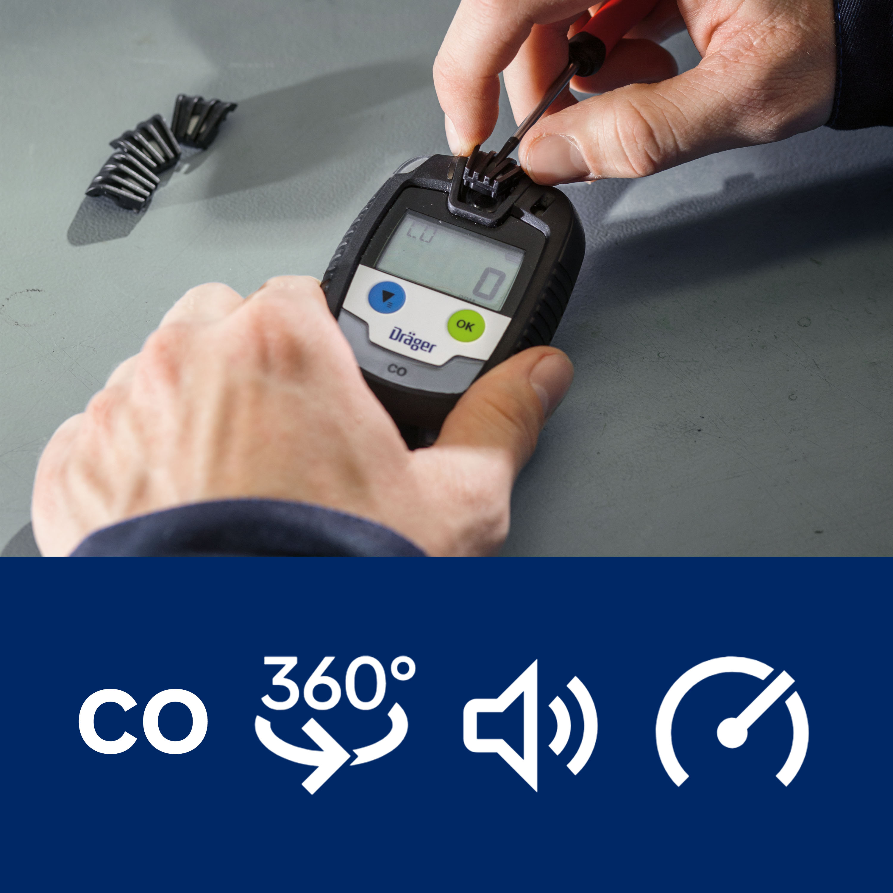 Dräger Pac 6000 für Kohlenstoffmonoxid für Feuerwehranwendungen (CO)