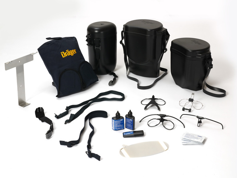 Dräger Atemschutzkomplettset Dräger Zubehör - Maskenbrillen, Tragetaschen, Putztücher, Tragegurte und mehr