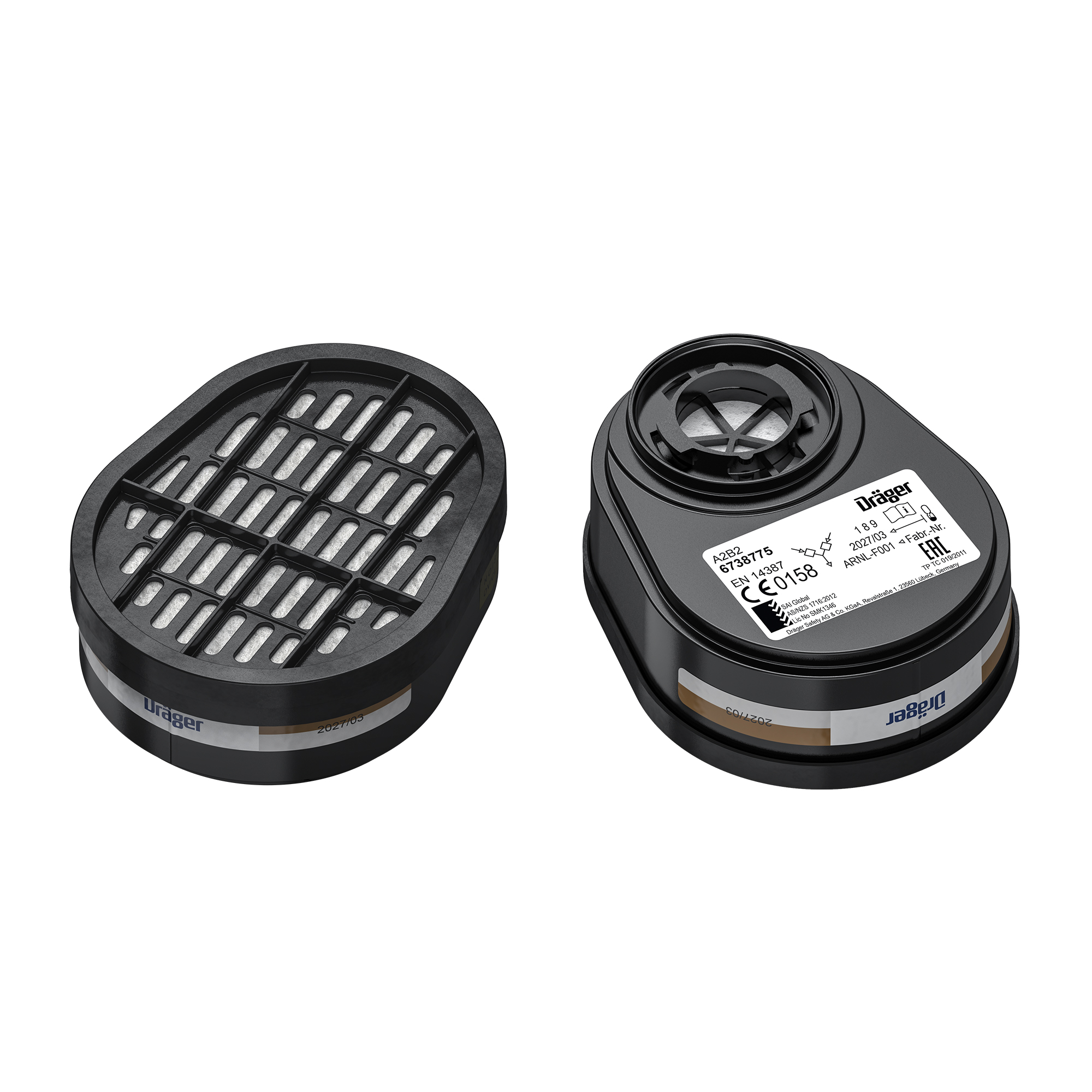 Gasfilter Bajonett A2B2