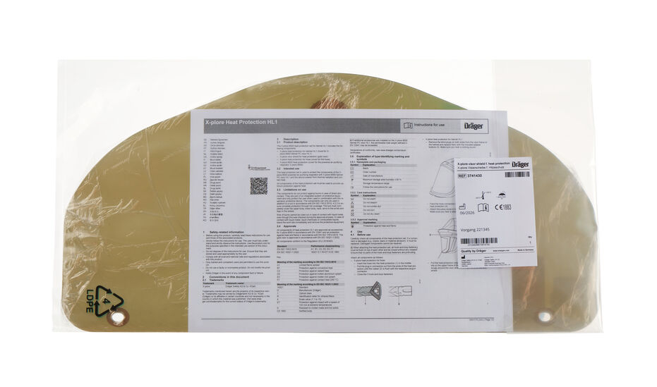 Dräger X-plore Visierscheibe für Hitzeschutz (HL1)