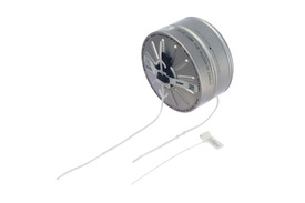 Ersatzfilter für PARAT P3 Sicherheitstechnik Rundes Ersatzfilter für Dräger PARAT P3 mit zwei weißen Bändern.
