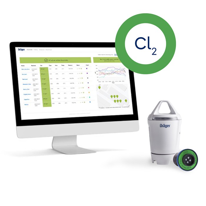 Dräger X-node System mit Cl2 Sensor