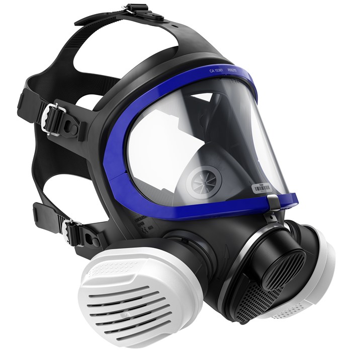 Dräger X-plore 5500 Vollmaske mit A2P3 Filter Sicherheitsvollmaske mit Bajonettanschluss und Dualfilter.