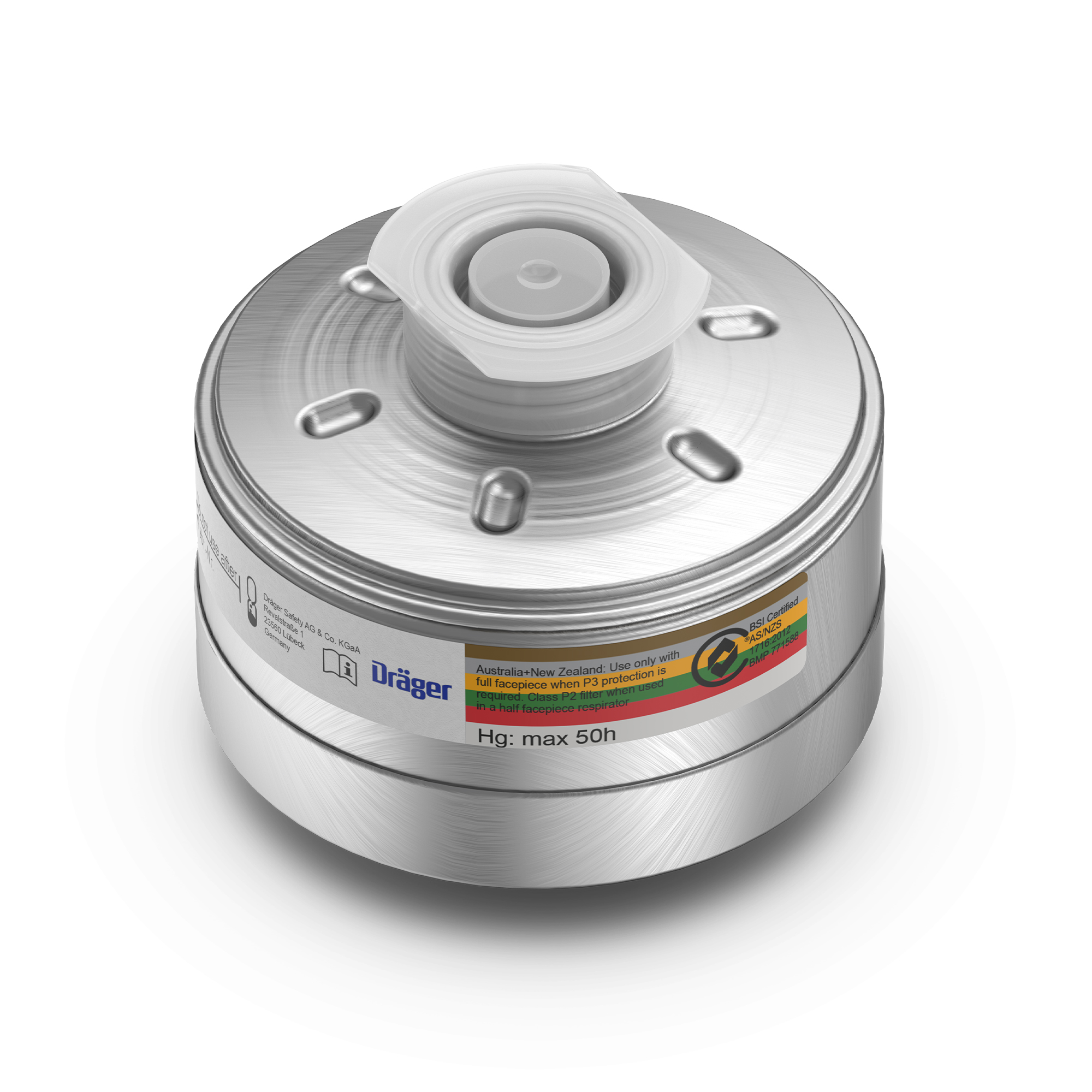 Dräger Kombinationsfilter 1140 ABEK2 Hg P3 R D 