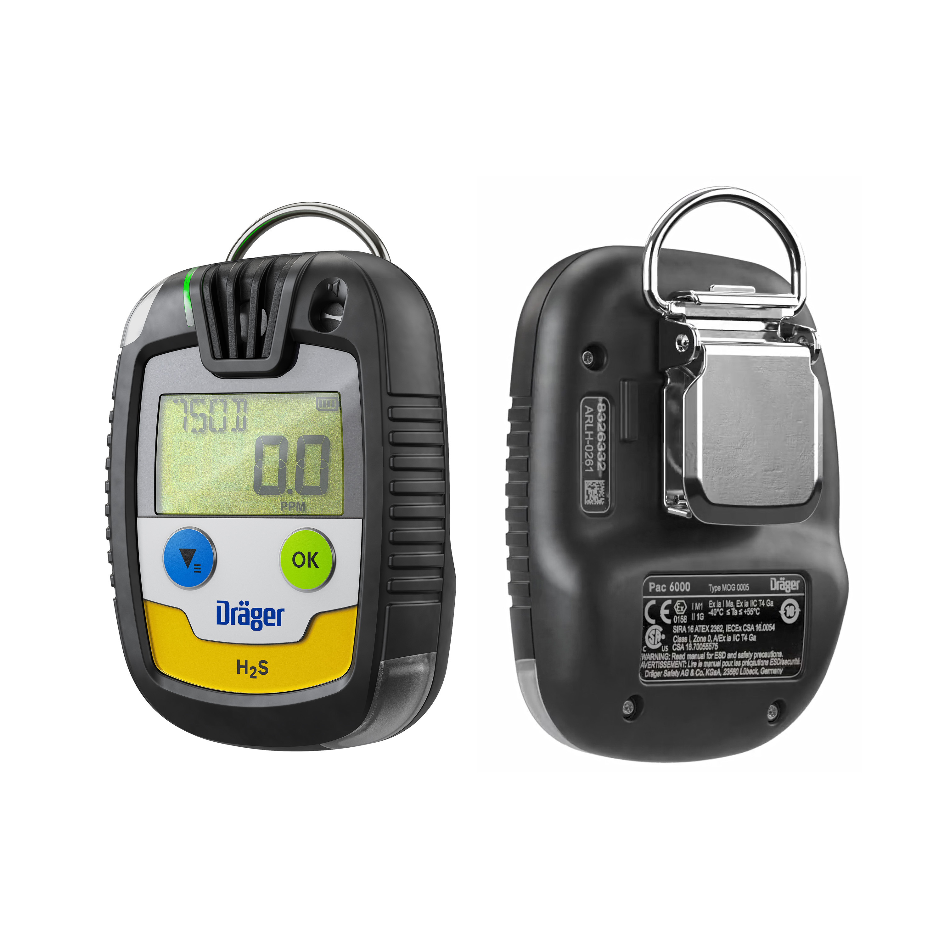 Dräger Pac 6000 für Schwefelwasserstoff (H₂S)