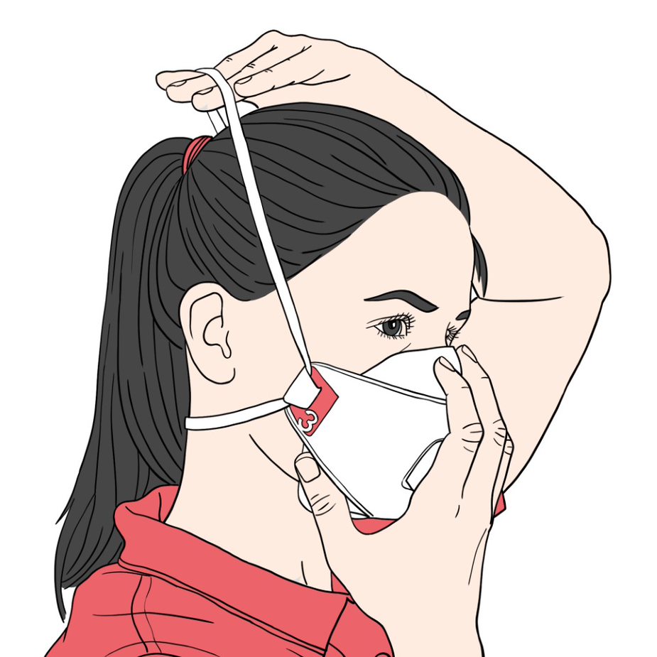 Maske wird gerichtet