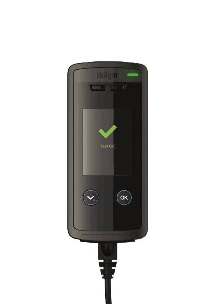 Interlock 7500 - Display zeigt an "Test OK"