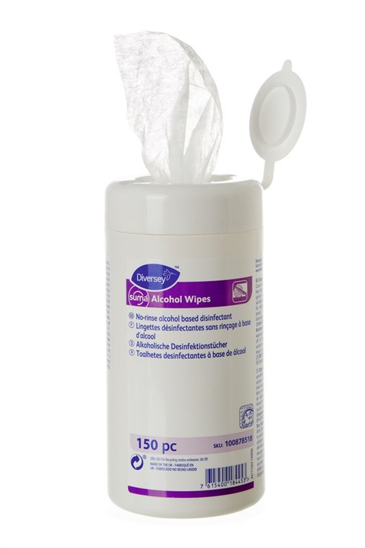 Suma Alco Wipes - 1.800 Stk. 12 Dosen a 150 Tücher