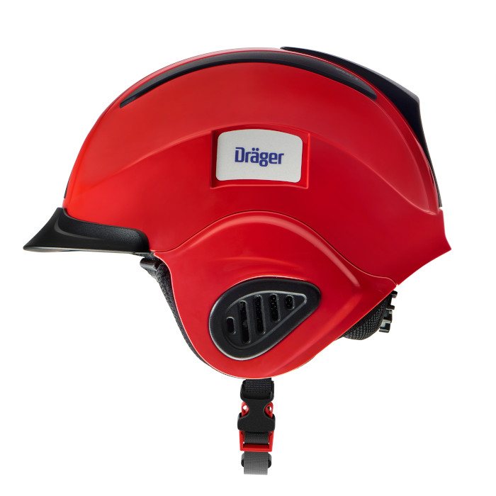 Seitenansicht Dräger HPS AquaResuce rot