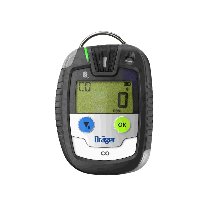 CO-Gasmessgerät Dräger D-16279 Tragbares CO-Messgerät von Dräger mit Display und Bedienelementen.