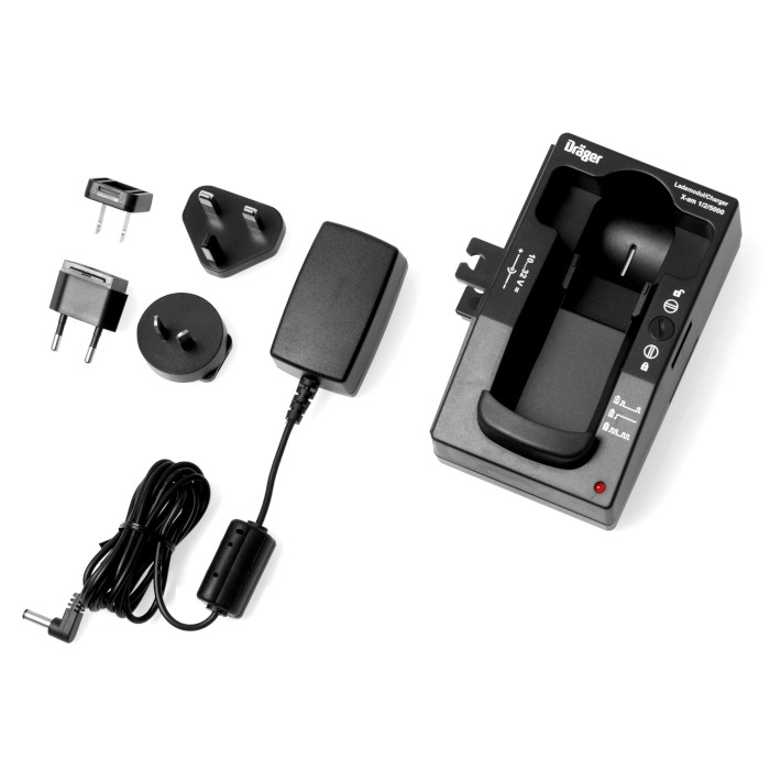 Ladegerät für Dräger Sicherheitsgeräte Komplettes Ladegerätset mit Adapter für Dräger Produkte.