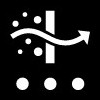Symbol niedrige Filtersättigung