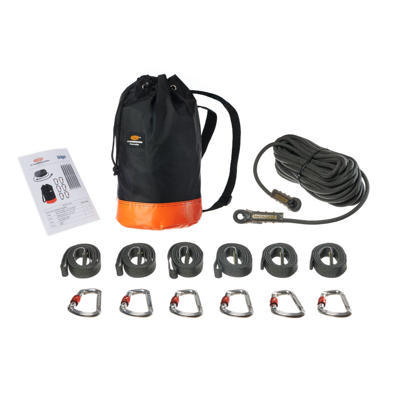 Dräger Set ARAX Absturzsicherung (20m, 6x Bandschlinge + Karabiner)