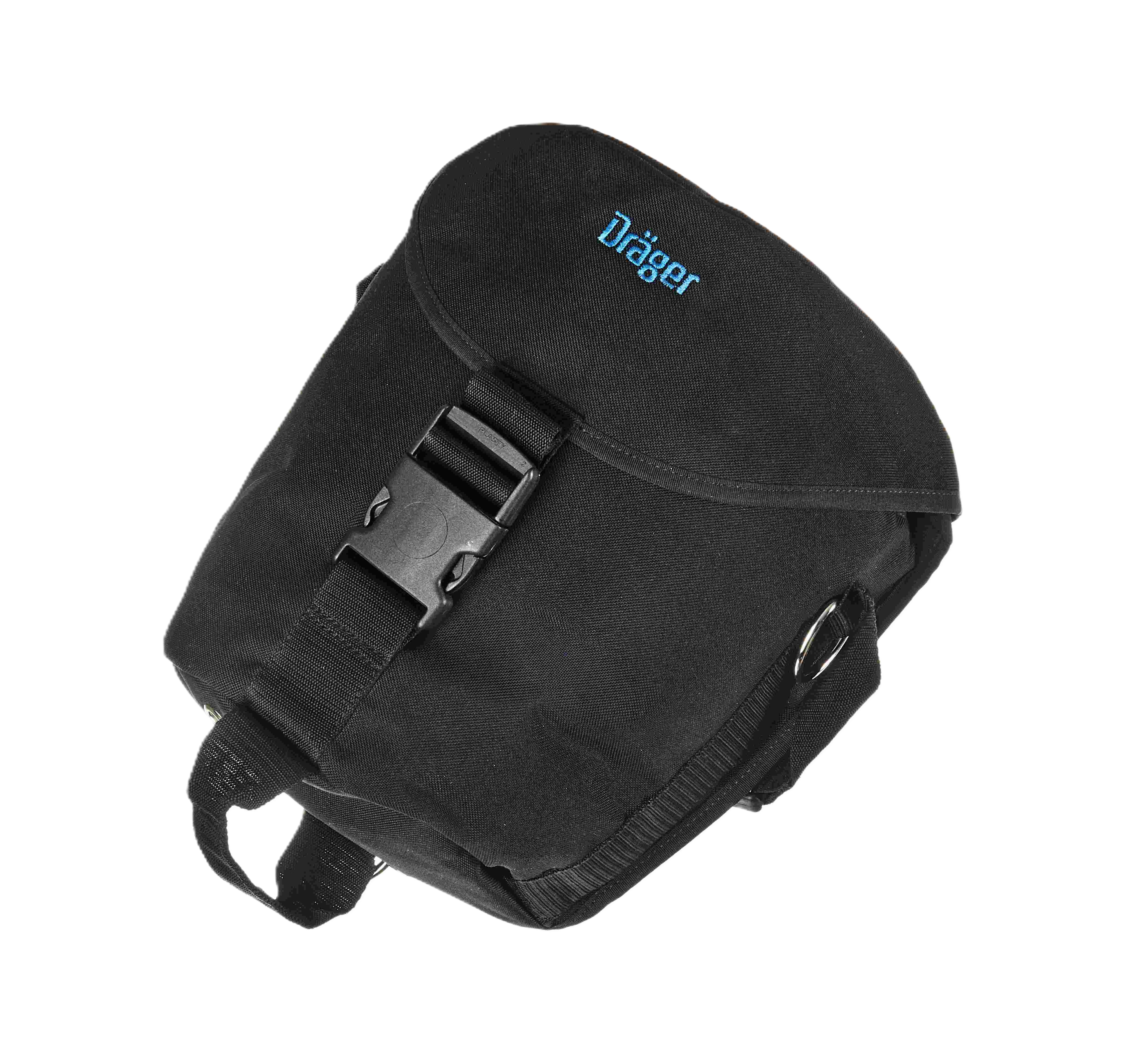 Schwarze Dräger Tasche mit Schnalle, Safety Equipment Zubehör.