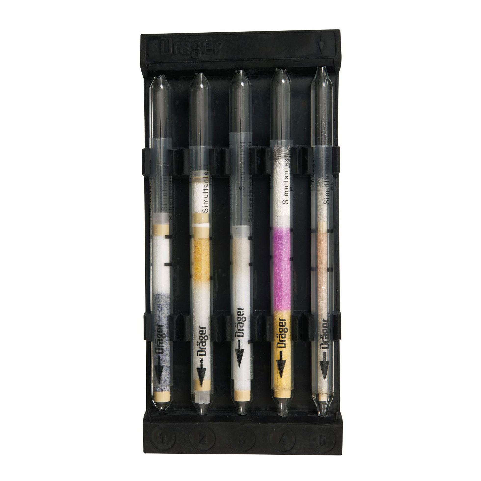 Dräger Simultantest-Set II (SO₂, Cl₂, H₂S, PH₃, COCl₂)