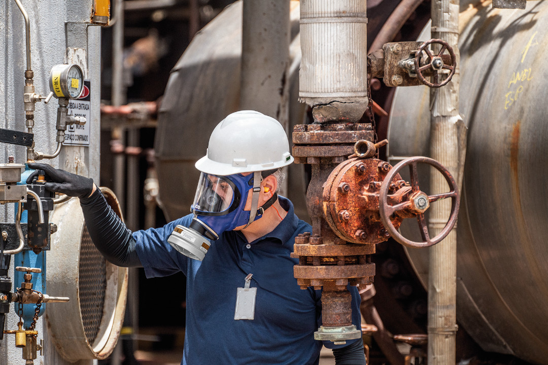 Dräger Vollmaske mit Rd-40-Rundgewinde