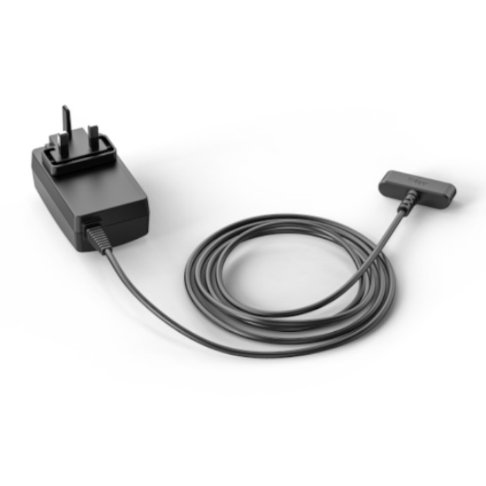Schwarzes Steckernetzteil mit Kabel für Dräger Produkte