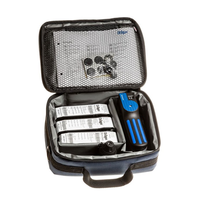 Nylon-Tragetasche Dräger Röhrchenhandpumpe accuro, blau