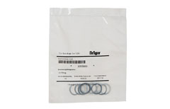 Dräger Dichtungsringe Ersatzteile Klarsichtbeutel mit sechs Dichtungsringen für Dräger Sicherheitstechnik.