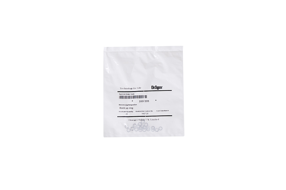 Kalibrierkit für Dräger Sicherheitsgeräte Weißer Beutel mit Kalibrierkit, Etikett: Dräger, D-32709-2020_3337205.
