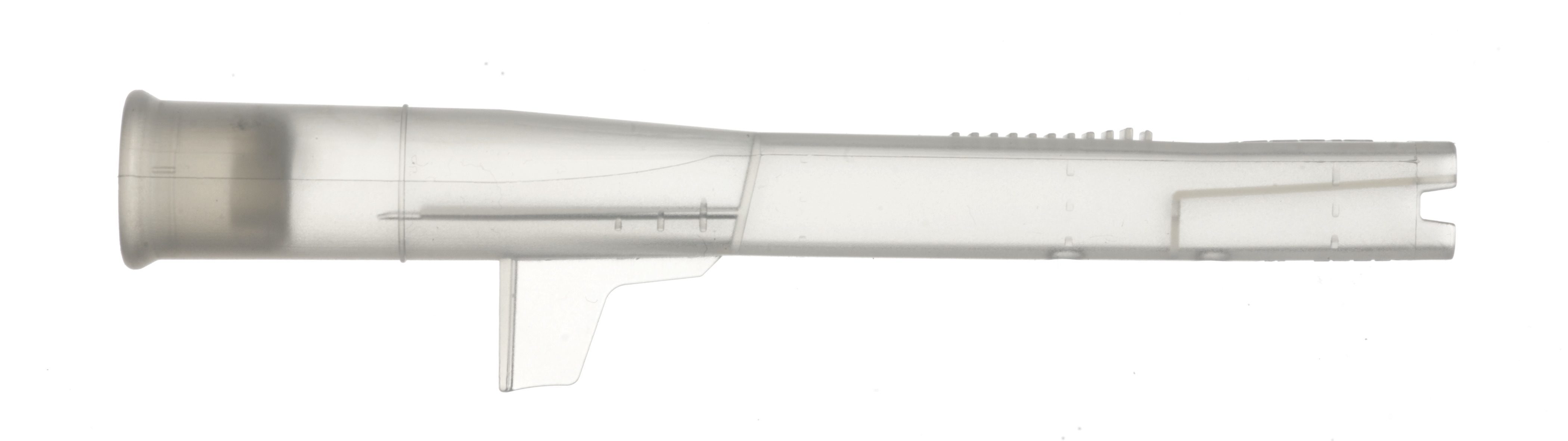 Dräger Einwegprobenahmeadapter Transparentes, röhrenförmiges Probenahmegerät aus Kunststoff.