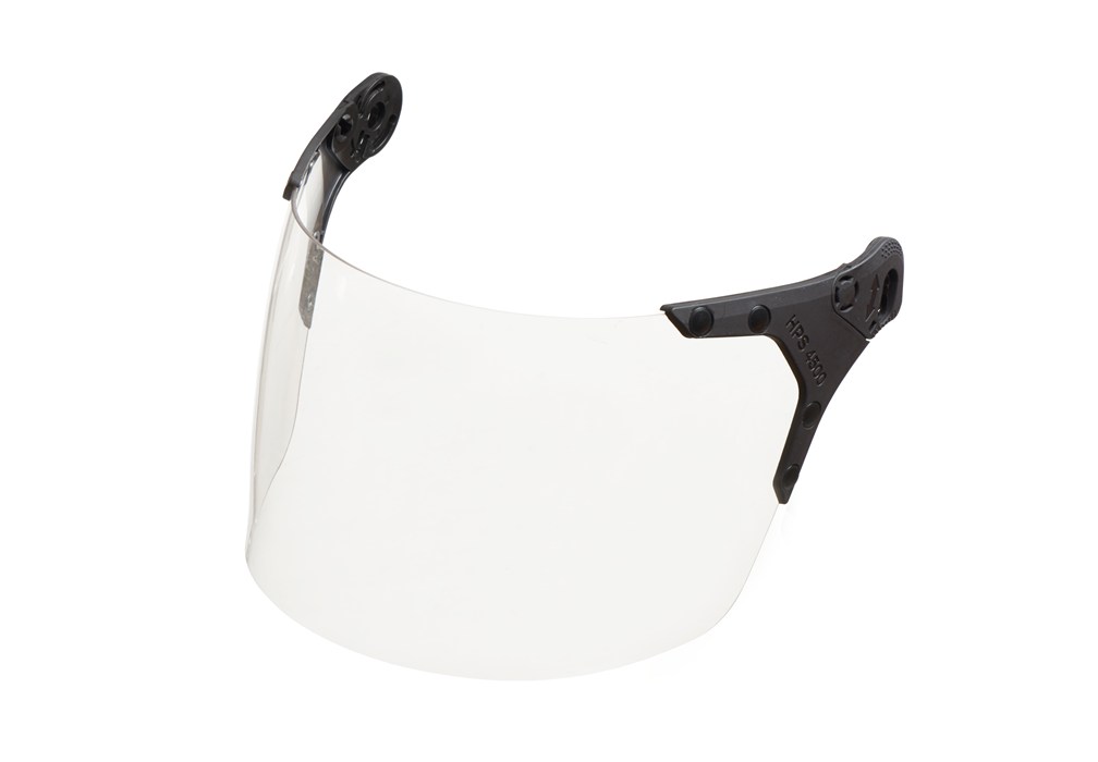 Gesichtsschutzvisier von Dräger Transparentes Gesichtsschutzvisier mit Halterungen, Dräger-Produkt.