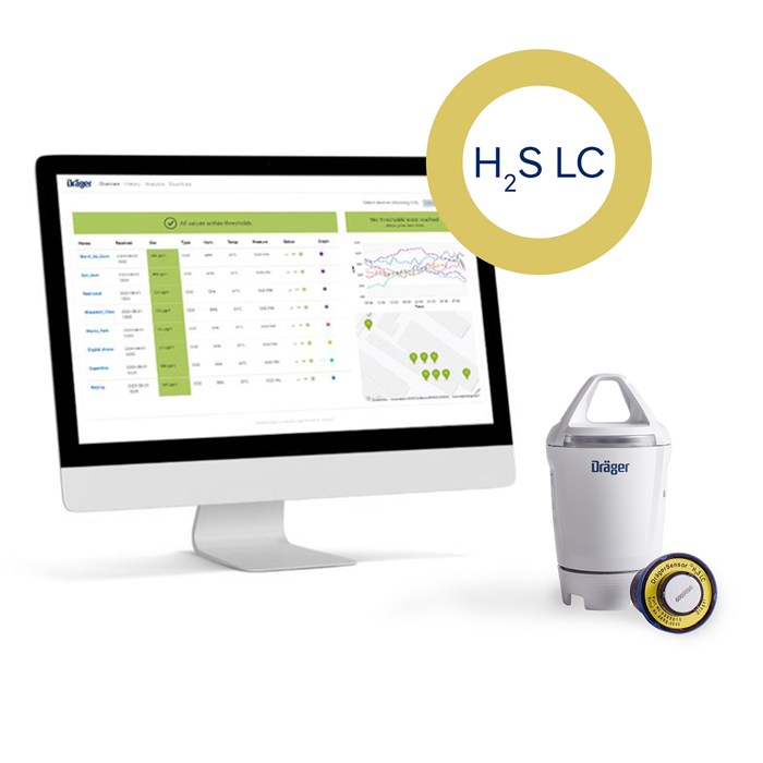 Dräger X-node System mit H2S LC Sensor