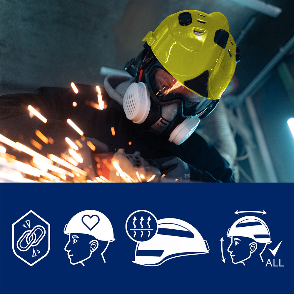 Dräger Schutzhelm Kopfschutz Sicherheitshelm HPS 3500 Basis eingefärbt - Bild 14 von 24