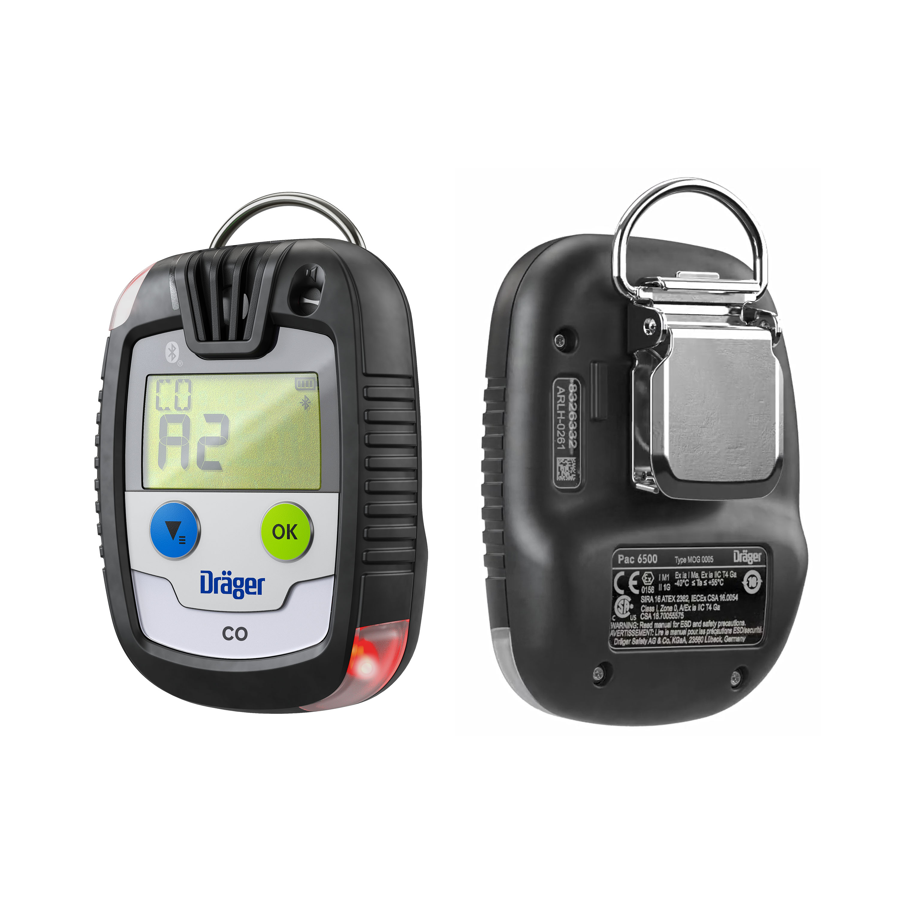 Dräger Pac 6500 für Kohlenstoffmonoxid für Feuerwehranwendungen (CO)