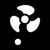 Symbol niedriger Volumenstrom