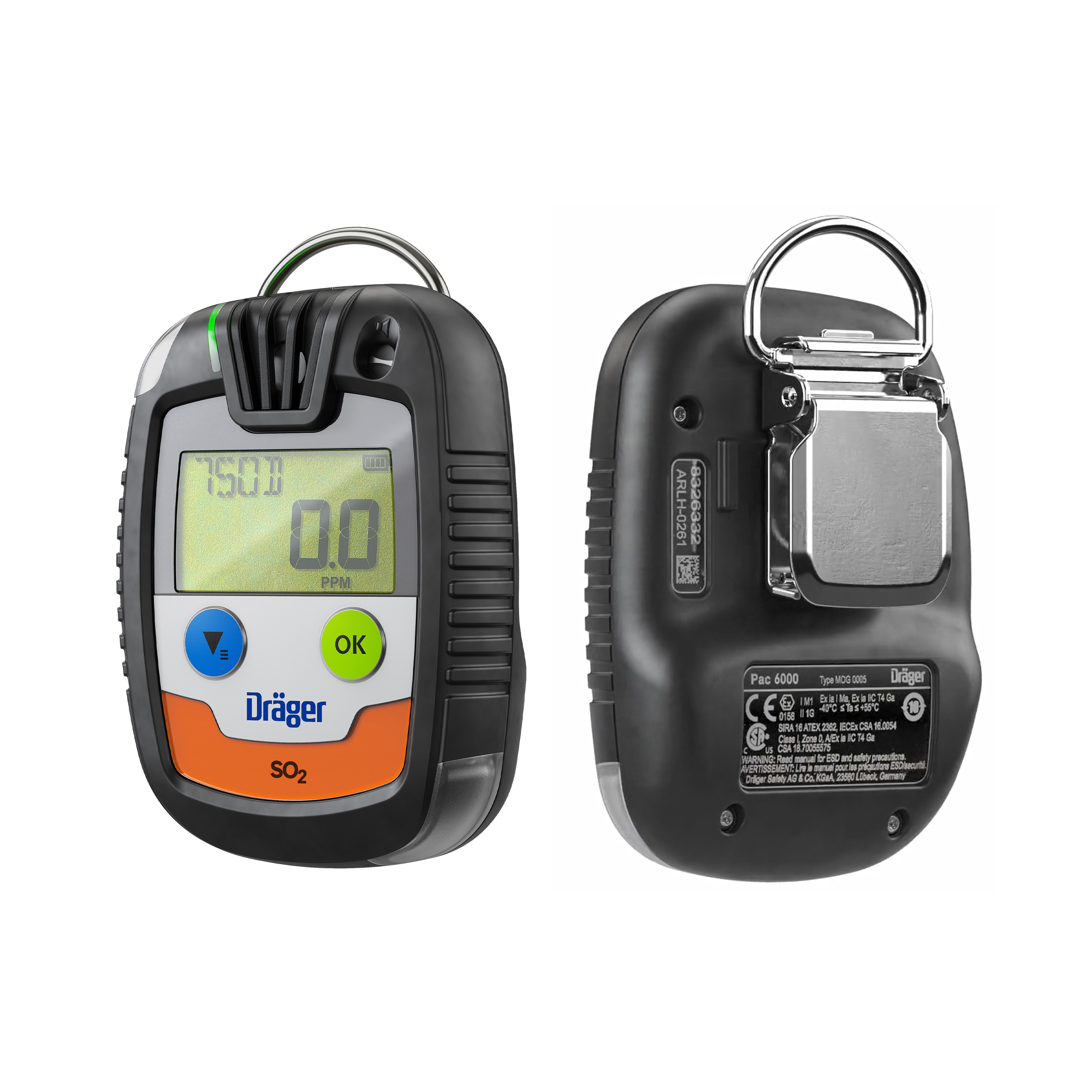 Dräger Pac 6000 für Schwefeldioxid (SO₂)