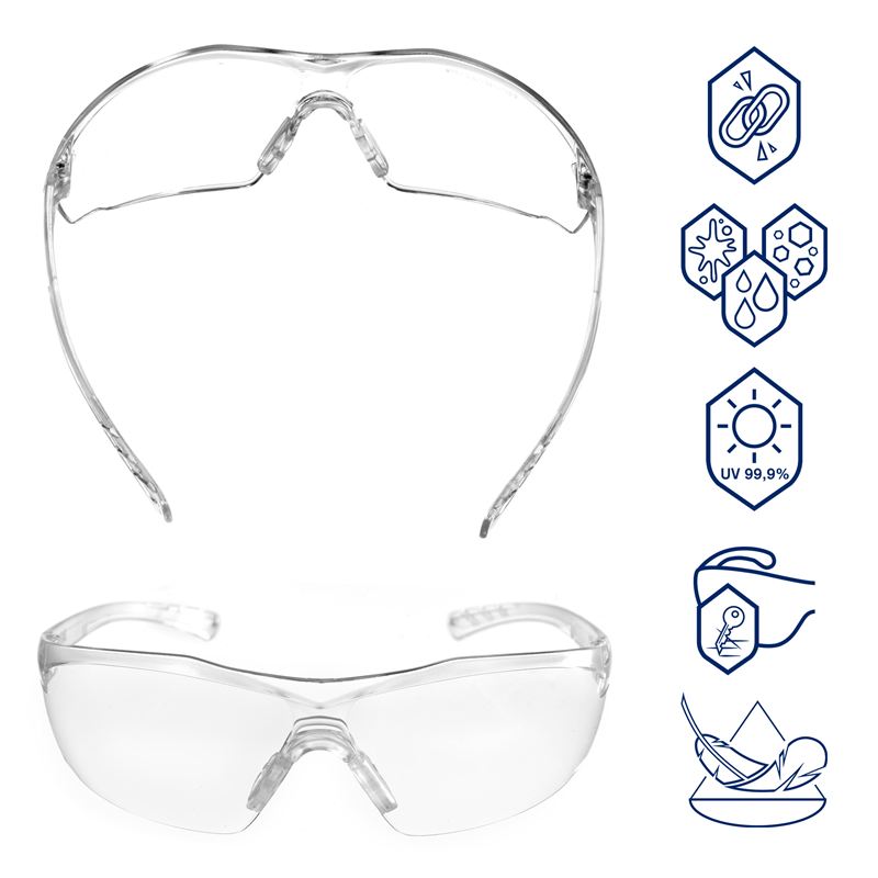 Schutzbrille Dräger X-pect 8320 Klare Schutzbrille mit UV-Filter und kratzfesten Gläsern.