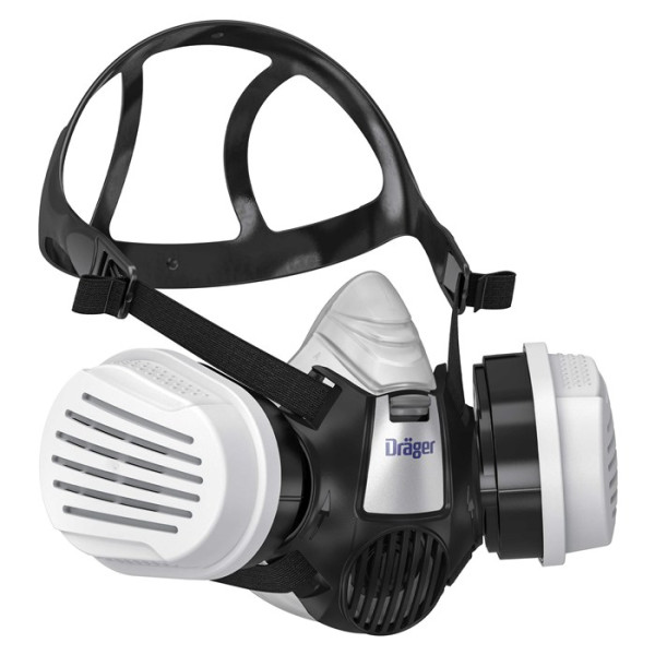 Halbmaske mit Bajonettfiltern für Chemiker