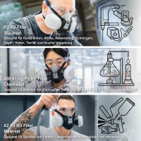 Dräger X-plore 3300 Semi Máscara + Cartuchos De Filtros A2 P3 RD-compra En Amazon